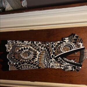 Stylish Geometric Print Dress